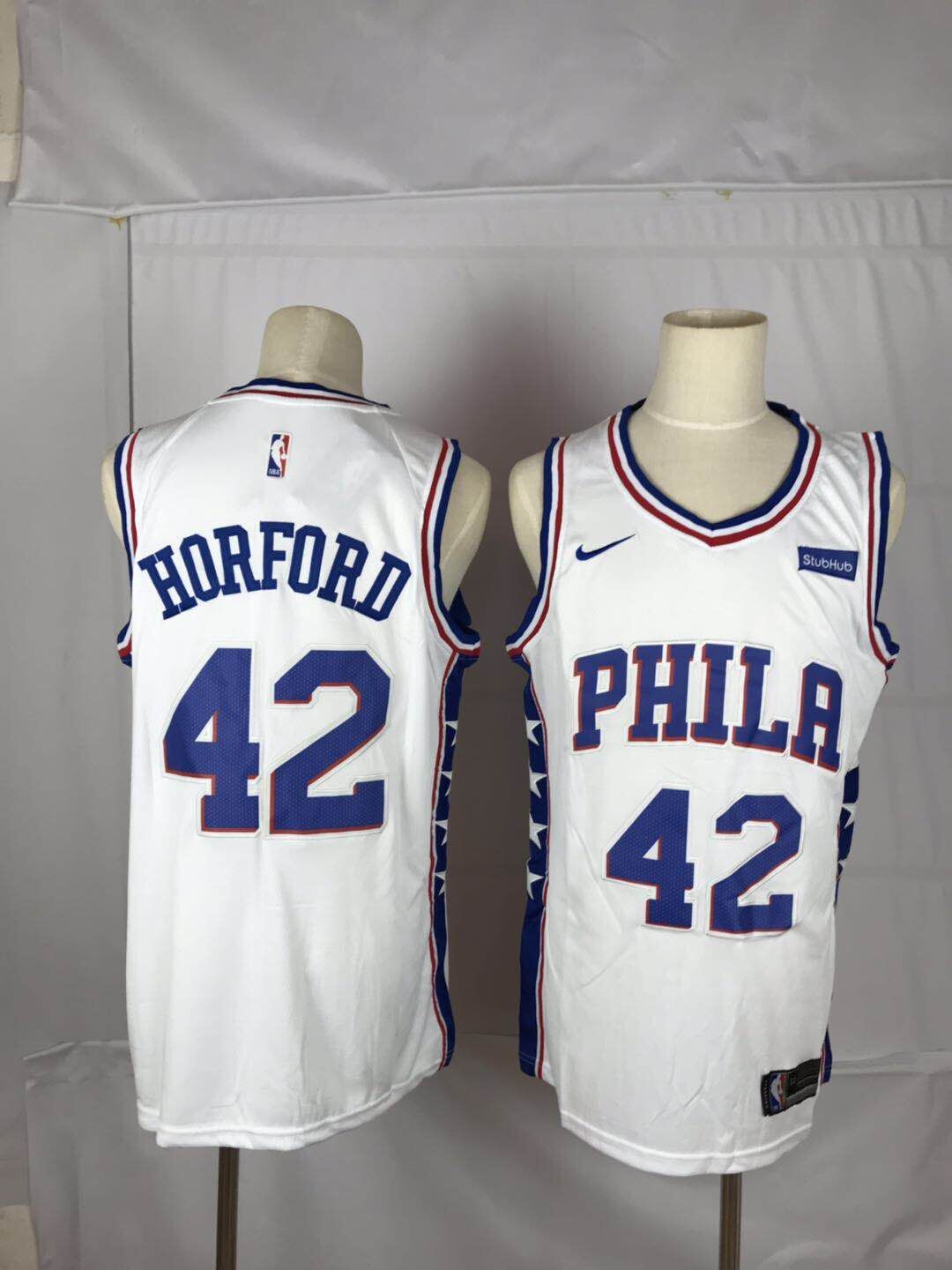 Men New NBA Philadelphia 76ers #42 Horford white Nike Jerseys->philadelphia 76ers->NBA Jersey